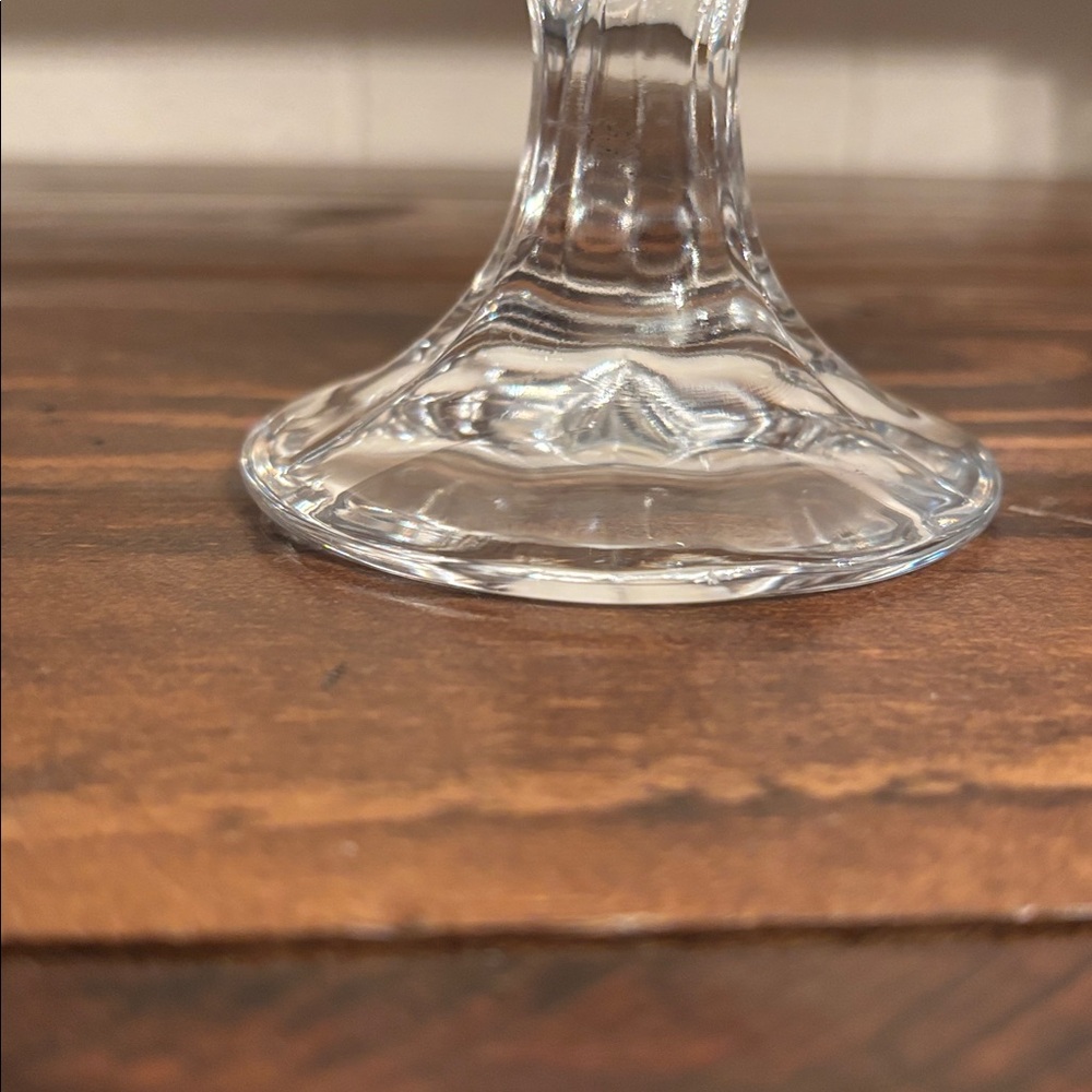 Noritake "Sweet Swirl-Clear" Water Goblet Pressed Glass Discontinued Pattern - Picture 5 of 7